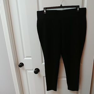 Black high waisted dress leggings / Ponte pants